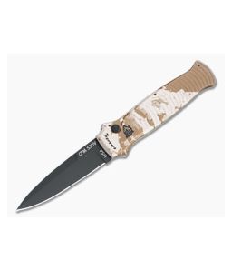 Piranha P6 Bodyguard Tactical PVD S30V Desert Camo Button Lock Automatic