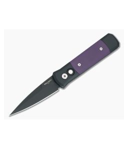 Protech Godson Purple G10 Black DLC Blade Auto