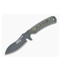 Dawson Knives Deep Notch Hamon 3V Blue/Black G10 Fixed Blade