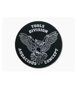 Audacious Concept Tool Division Owl Logo Aluminum Patch ALU-OWL-BLK