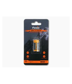 Fenix ARB-L16-800UP Built-In USB-C Rechargeable 16340 800mAh 3.6V Protected Lithium Ion (Li-ion) Button Top Battery