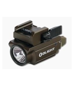 Olight Baldr Mini Desert Tan 600 Lumen Compact Tactical Light with Green Laser