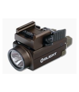 Olight Baldr S Rechargeable Tactical Light Desert Tan Aluminum 800 Lumens Max with Green Laser 