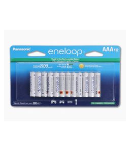 Panasonic Eneloop AAA Rechargeable 800mAh 1.2V NiMH Batteries (12 Pack)