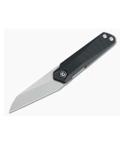 CIVIVI x Ostap Hel Ki-V Plus Top Flipper Blasted Nitro-V Black G10 Folder C20005B-1