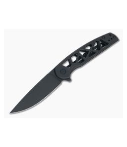 CIVIVI Perf Black Stonewashed Nitro-V Milled Stainless Steel Frame Lock Flipper C20006-B