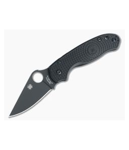 Spyderco Para 3 Lightweight Black FRN BD1N Black DLC Plain Edge C223PBBK