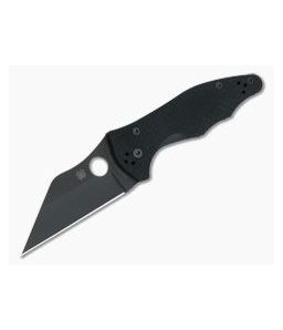 Spyderco Yojimbo 2 Black Blade Compression Lock Folder C85GPBBK2