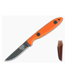 ESEE CR2.5 Orange G10 Black Oxide 1095 Leather Sheath