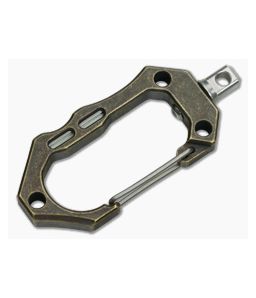 Tuff-Writer Aged Brass Carabiner with SS Swivel