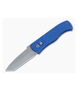 Protech Emerson CQC-7 Blue Jigged Handle Gray Tanto Automatic E7T05-BLUE