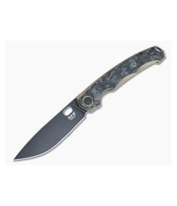 MKM Eclipse Flipper Bronze Titanium Carbon Fiber Overlay Black Stonewash MagnaCut Drop Point EL-BRCFD