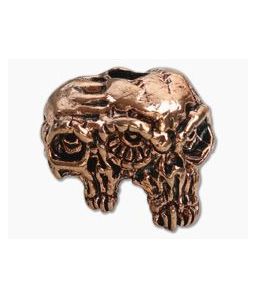 Schmuckatelli Gemini Twins Skull Bead Antique Copper Pewter