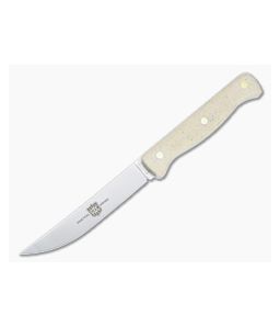 Great Eastern Cutlery Steak Knife Muslin Micarta Scales 440C Trailing Point Blade 43SS-MM