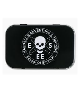 ESEE Survival Kit Tin Black RAT Logo 