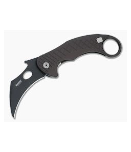 LionSteel Emerson L.E. One Karambit Black Magnacut Earth Brown Aluminum
