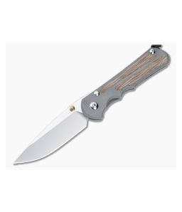 Chris Reeve Large Inkosi Magnacut Natural Micarta Gold Lugs
