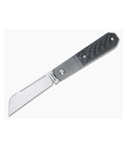 Jack Wolf Knives Midnight Jack Slip Joint Twill Carbon Fiber MIDNI-02-TWILL-CF