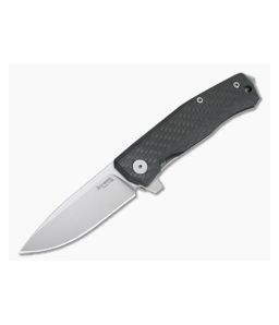 LionSteel Myto Satin M390 Carbon Fiber Titanium Frame Lock Flipper MT01-CF