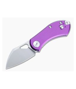 GiantMouse ACE Nibbler Liner Lock Satin N690 Purple Aluminum Folder