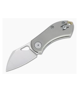 GiantMouse ACE Nibbler Liner Lock Satin 20CV Gray Titanium Folder