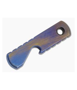 Qerim 37 Baby Hippo Titanium Bottle Opener Road Rash Two-Tone Anodized 004