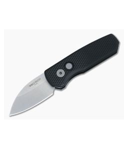 Protech Runt 5 Textured Black Stonewash Wharncliffe