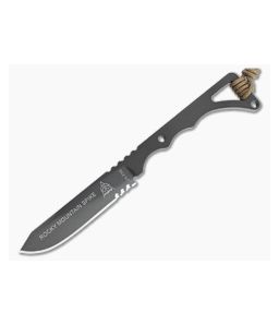 TOPS Rocky Mountain Spike Sandstorm Bronze 1095 Skeletonized Fixed Blade Knife RMS-01