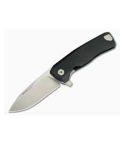 LionSteel ROK H.WAYL Hidden Clip Black Aluminum M390 Flipper ROK A BS