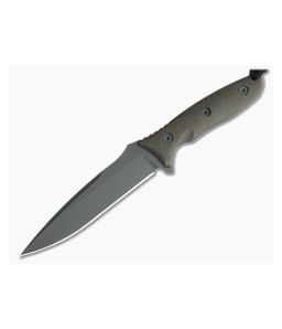 Spartan Blades Moros Black S45VN Green Canvas Micarta Kydex Sheath Fixed Blade 53BKGRKYBK