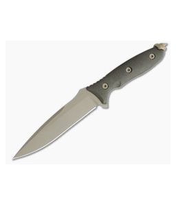 Spartan Blades Moros FDE S45VN Green Canvas Micarta Kydex Sheath Fixed Blade 53DEGRKYTN