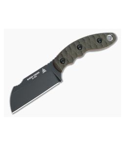 TOPS Sheep Creek Rough Terrain Black 154CM Green Canvas Fixed Blade SPCK-01