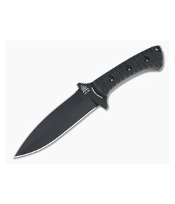 TOPS Szabo Express Double Edge Black 1095 Canvas Micarta Tactical Fixed Blade SZEX-02