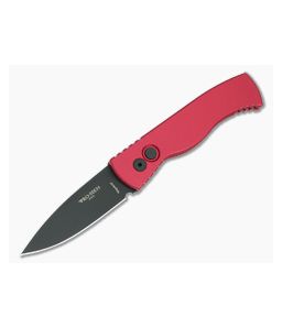 Protech TR-2 Auto Red Handle Black Blade