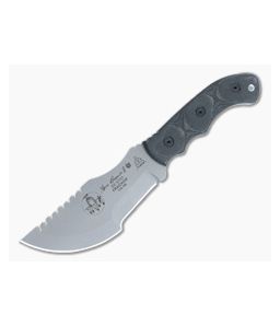 TOPS Tom Brown Tracker #3 Black Micarta Handle Tumbled 154CM Stainless Steel TBT-031