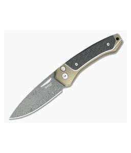 レオンJ LionSteel Nano Frame Lock Folder With Grey Titanium Handle