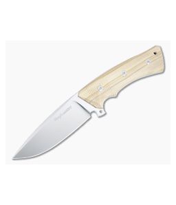 Viper Gianghi Fixed Blade Olive Wood Handle Satin N690 Drop Point V4880UL