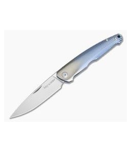 Viper Key Vox Design Slip Joint Blue Fluted Titanium M390 V5976D3BL