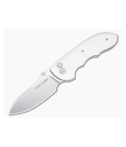 Viper Moon MagnaCut Ivory White G10 Button Lock Knife V6008GI