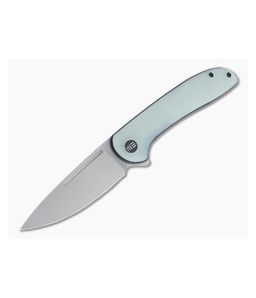 WE Knives Saakshi Stonewashed 20CV Natural G10 Liner Lock Flipper WE20020C-4