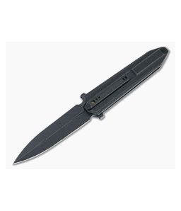 WE Diatomic Flipper Black Etched Titanium Handle and 20CV S/E Dagger Blade 22032-4