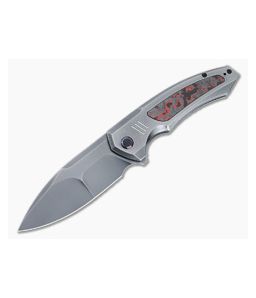 WE Knives Hyperactive Vanax Folder Lava Flow Fat Carbon Inlays WE23030-2
