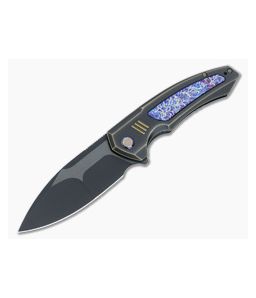 WE Knives Hyperactive Vanax Black Folder Flamed Titanium Inlays WE23030-4