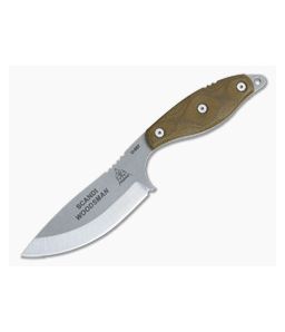 TOPS Knives Scandi Woodsman Tumbled Finish