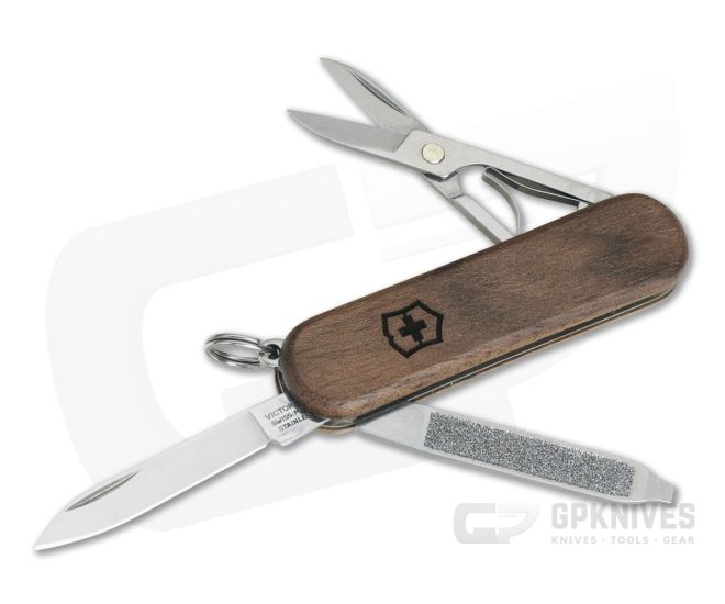 Victorinox Classic SD Walnut Wood 0.6221.63-X1 Swiss Army Knife For Sale