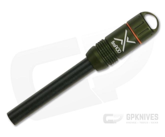 Exotac fireROD V2 Tinder Capsule Fire Starter OD Green Ferro Rod for sale