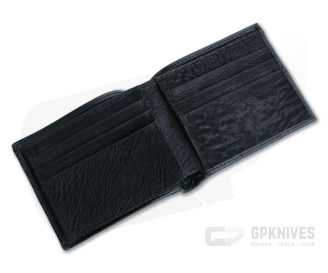 Black Long White Pearl Stingray Leather Men's Wallet