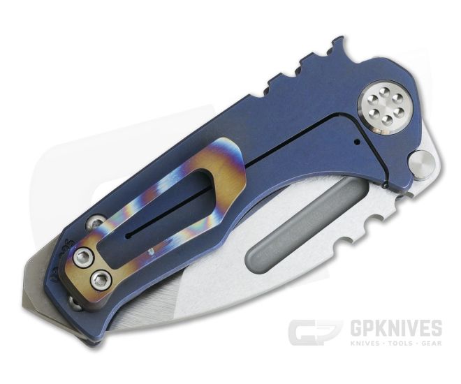 Medford Micro Praetorian T Tanto Tumbled S35VN Faced Flame Starry