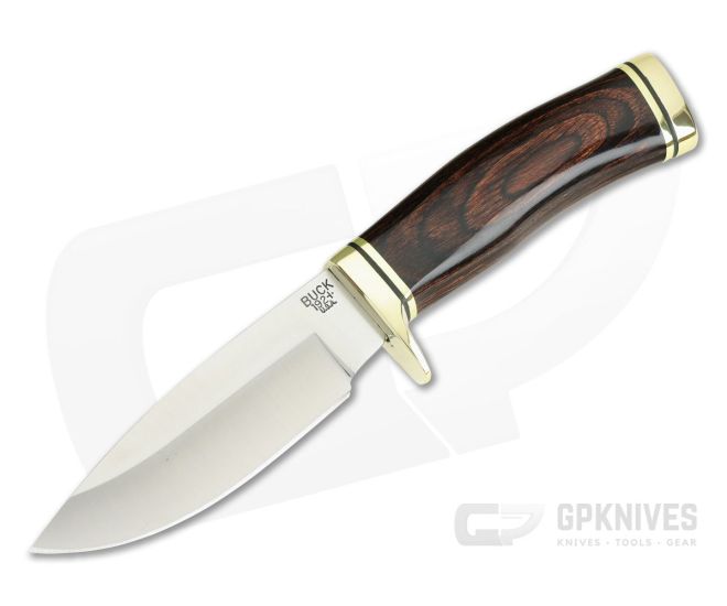 Buck Vanguard Heritage Walnut DymaLux Fixed Blade Hunting Knife For Sale