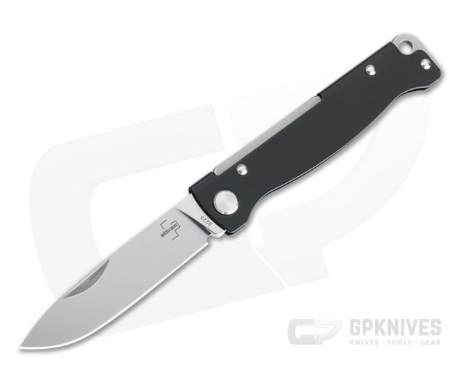 Boker Plus Atlas Black 12C27 EDC Slip Joint Folding Knife for Sale